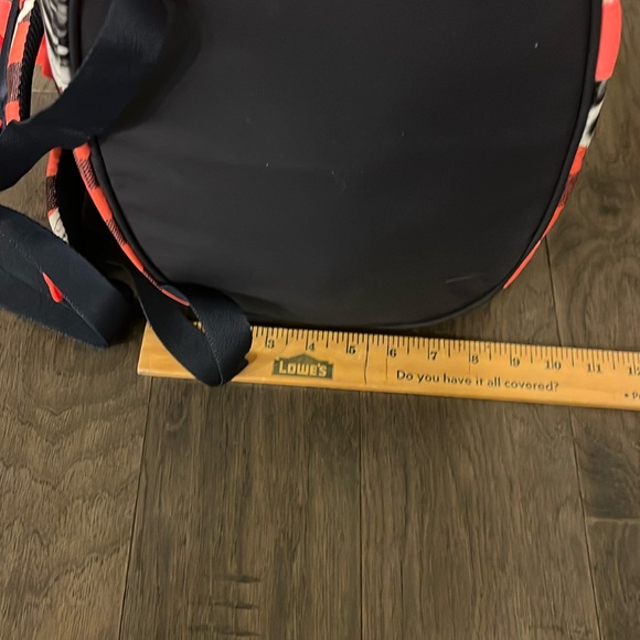 Adidas Stella McCartney Sport Backpack floral indigo book Bag laptop Slv Womens - Picture 16 of 16